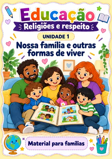 Capa da unidade 1: Nossa família e outras formas de viver