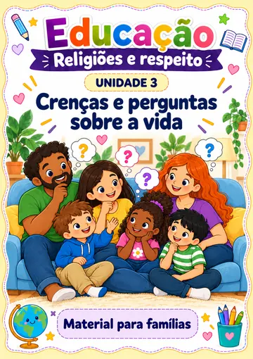 Capa da unidade 3: Crenças e perguntas sobre a vida
