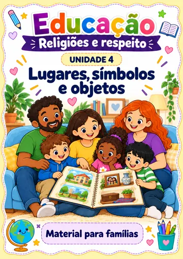 Capa da unidade 4: Lugares, símbolos e objetos