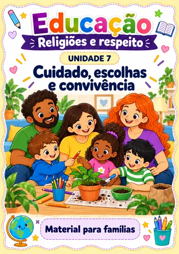 Capa da unidade 7: Cuidado, escolhas e convivência