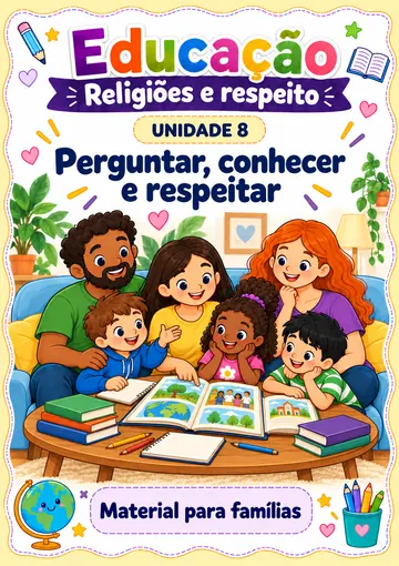 Capa da unidade 8: Perguntar, conhecer e respeitar