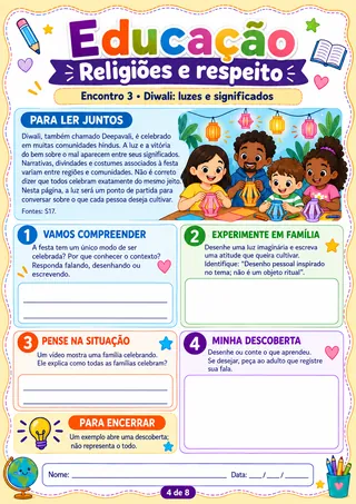 Página 4 da unidade 5: Diwali: luzes e significados