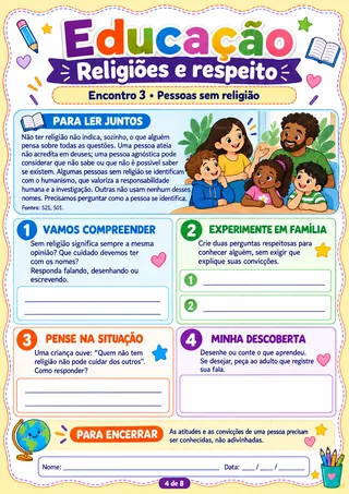 Página 4 da unidade 3: Pessoas sem religião