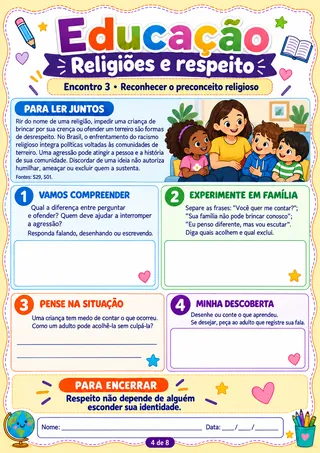 Página 4 da unidade 7: Reconhecer o preconceito religioso
