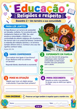 Página 3 da unidade 4: Um terreiro e sua comunidade